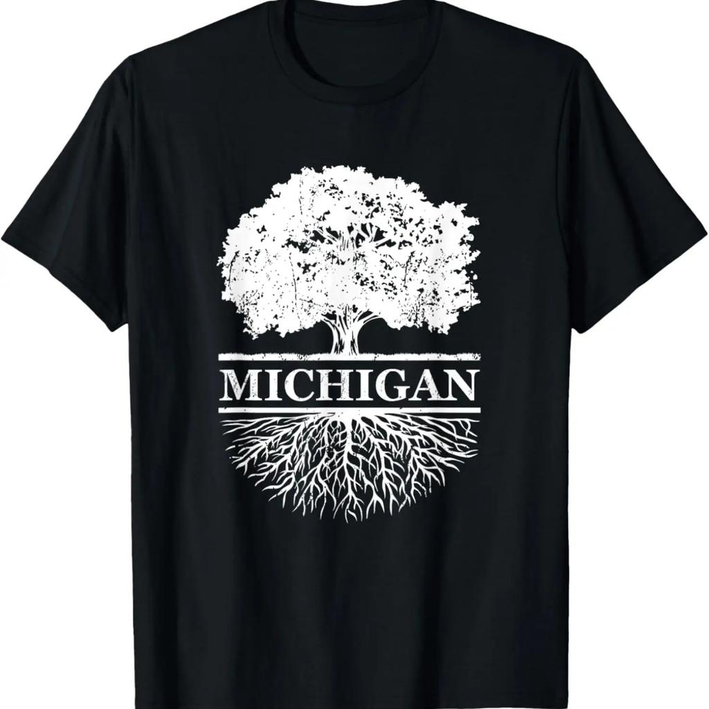 Michigan Vintage Roots Outdoors Souvenir T-Shirt