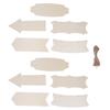 10pcs Wooden Arrows Wall Decor DIY Hanging Arrow Wood Sign for Holiday Decoration Wedding