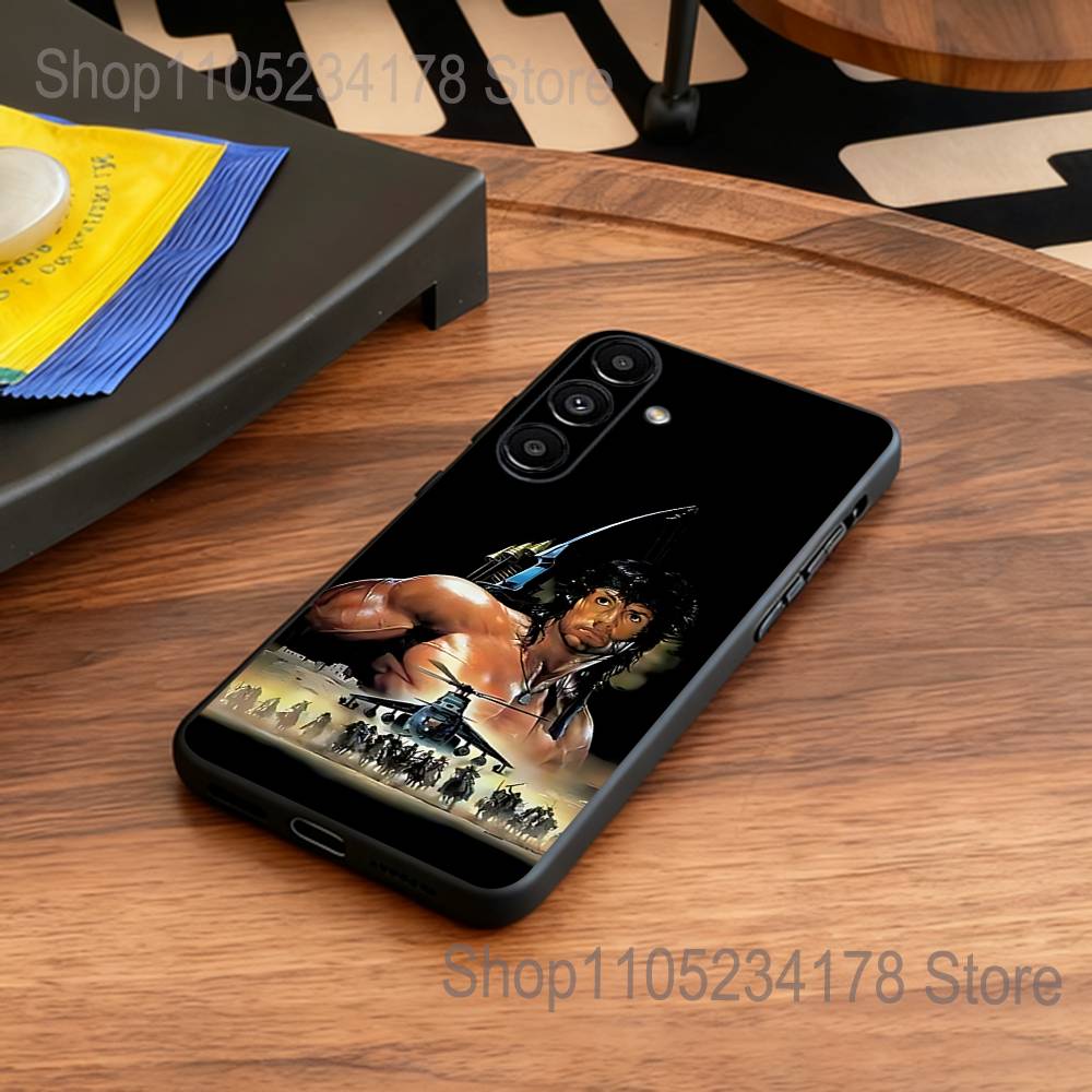 First B-Blood John Rambo Phone Case for Samsung S series s21 s22 s23 s24 s25 FE Plus Ultra TPU Soft to Skin-friendly case