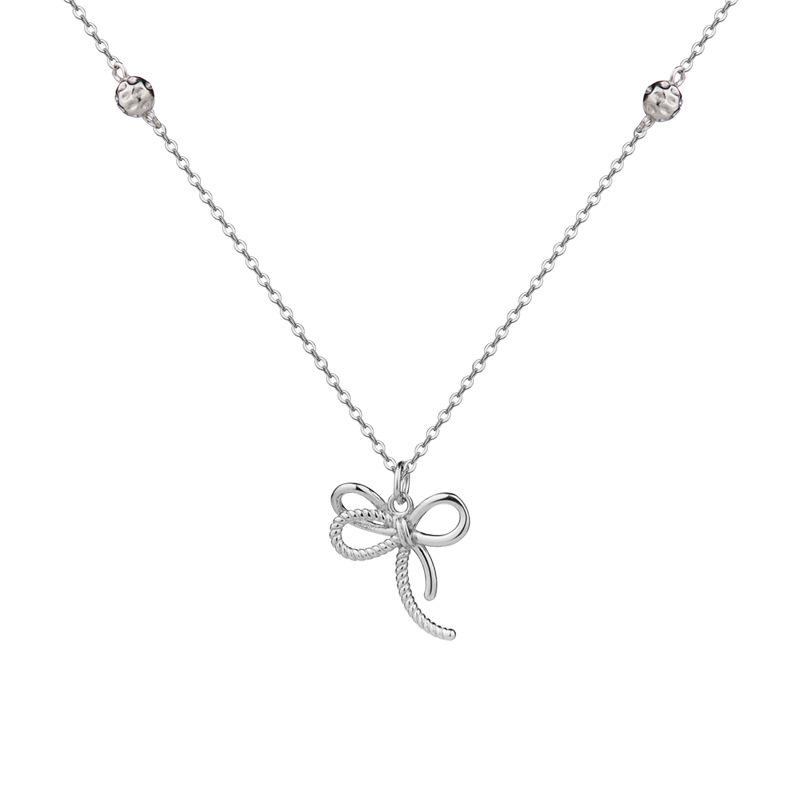Цепочка на ключицу Twist Bow Lava Ball Temperament Niche Design Sense Clavicle Chain Women