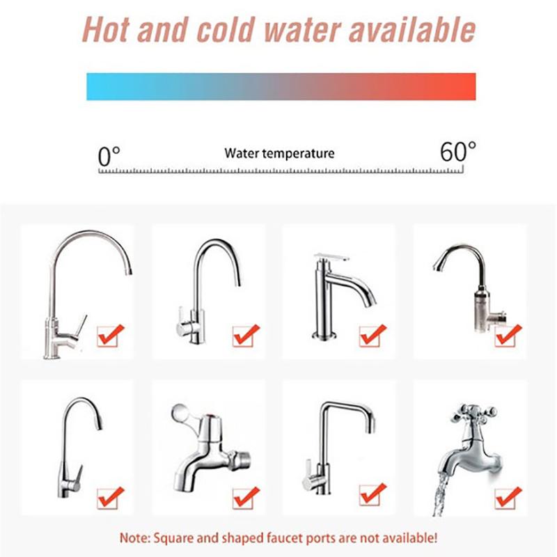 Универсальный кран для воды с вращающейся головкой очиститель воды с активированным углем