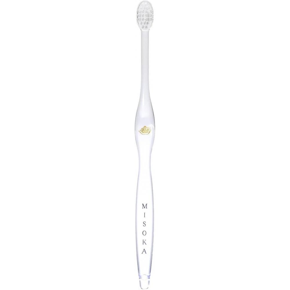 Зубная щетка Misoka Comfort с мягкой щетиной, желтого цвета, произведено в Японии