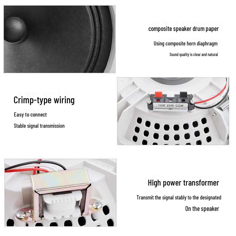 Newmine ND-7 8-inch PA Ceiling Speaker System (CN version)