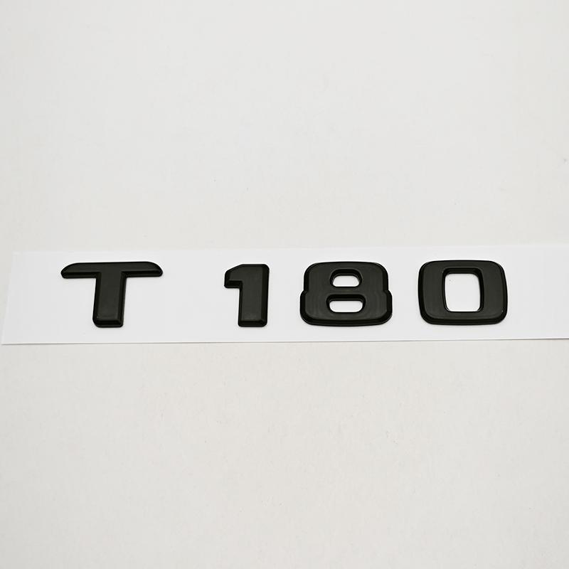 For Mercedes Benz T180 Trunk Emblem Badge Letter Logo Chrome Car Styling Tailgate Sticker Nameplate Accessories Replacement AR1 b14