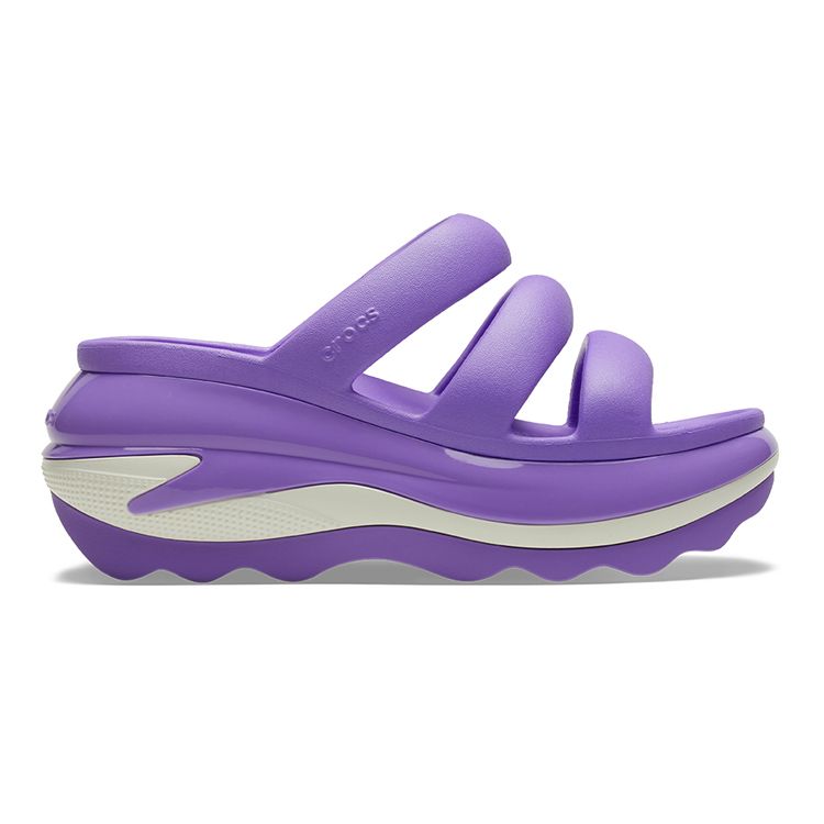 Crocs Классические легкие шлепанцы на колесиках, женские сандалии, галактически-фиолетовый 209842-5AJ