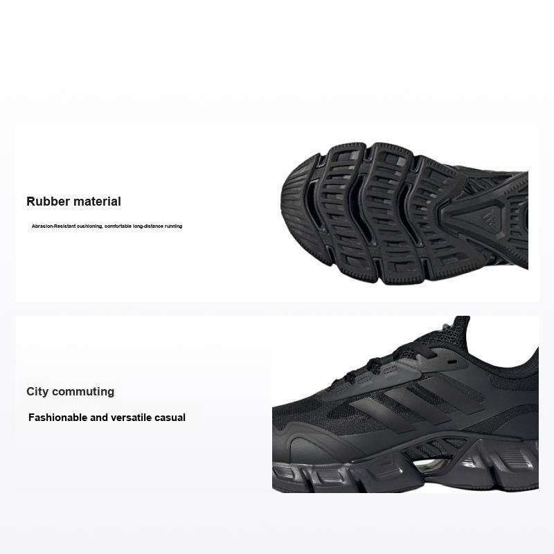 adidas Climacool Удобная ткань Амортизация Прочные Низкие Повседневные Городские Кроссовки для Бега Унисекс Черные IF0640