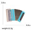 Accordion Brooch Drop Oil  Musical Instrument Corsage Ladies Coat Suit Buckle