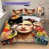 3Pcs Floral Frida Kahlo Portrait Bedding Set Quilt Cover Pillowcase Home Christmas Xmas Halloween Gift 1 Duvet Cover 2 Pillowcase M92449