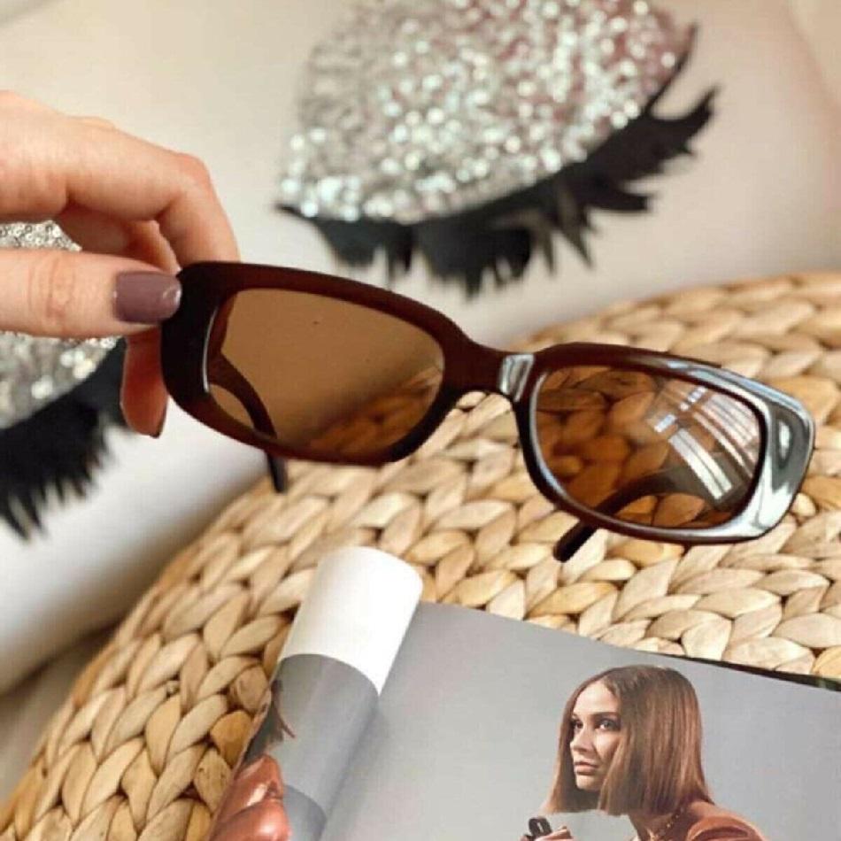 Унисекс очки Uv400 модные винтажные солнцезащитные очки женские/мужские брендовые дизайнерские ретро прямоугольные солнцезащитные очки популярные цветные квадратные очки