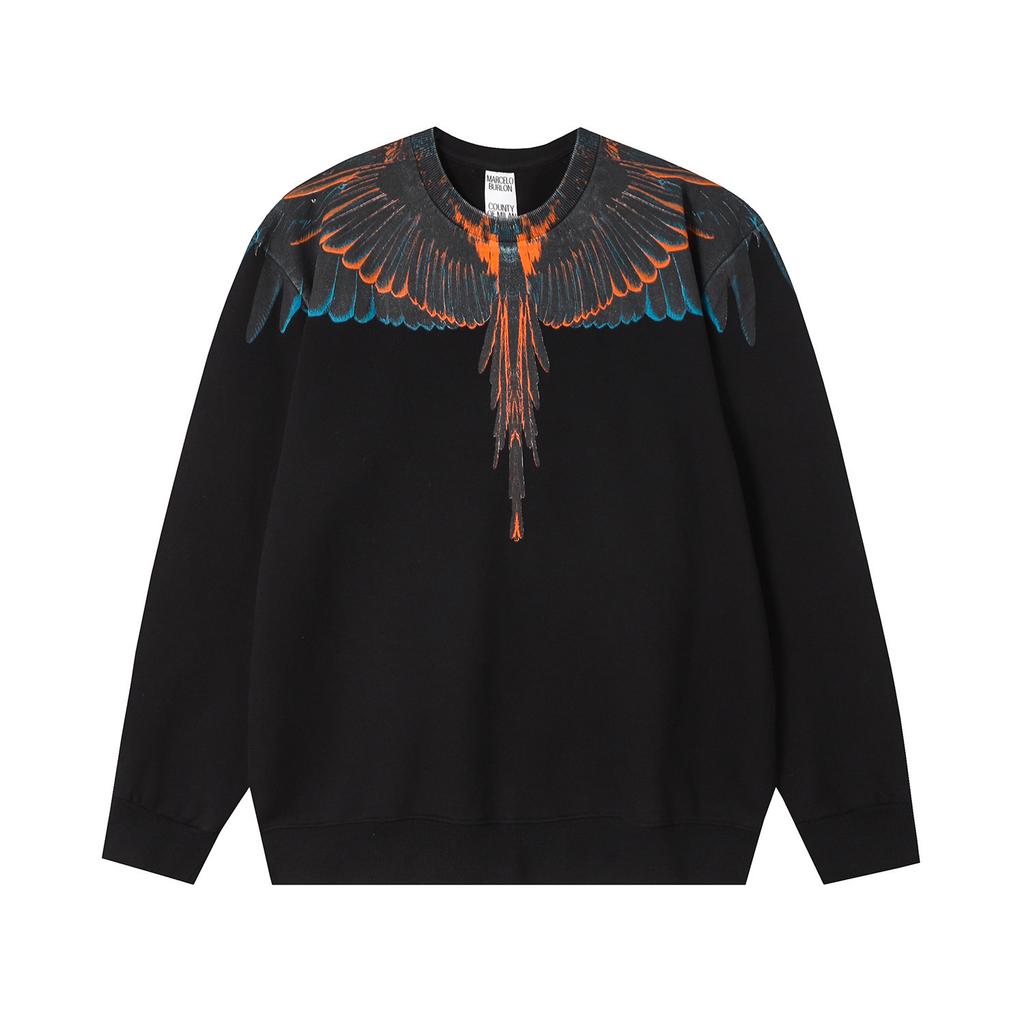 MB Color Feather Phantom Wings Свитер Marcelo Tide Brand Год Молнии Змеи Парная Толстовка