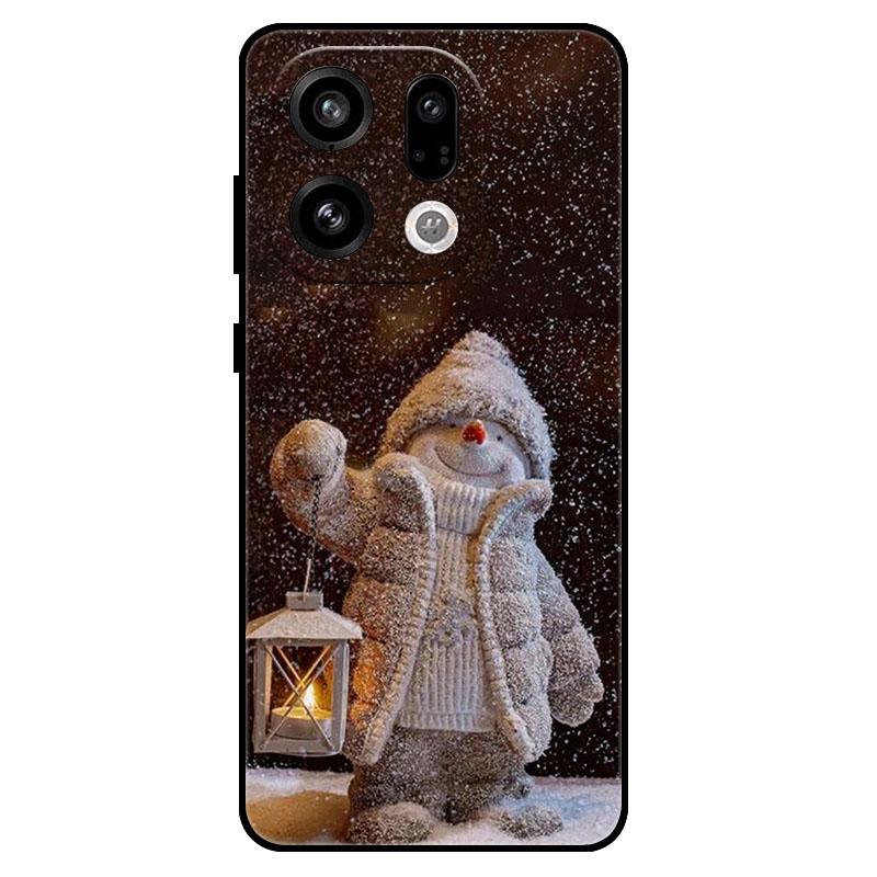 Для OPPO Find X9Pro X9 X8 X7 Ultra FindX8s X7 X8 Pro X8s + Plus Рождественский чехол для телефона Ударопрочный Мягкий ТПУ Силиконовый Защитный чехол