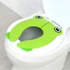 Настраиваемая Складная Портативная Подушка для Сиденья Унитаза 'Сова' для Детей Доступна в Зеленом Лягушонке, Розовом Лягушонке и Синем Лягушонке
