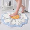 Коврик для ванной, Милый коврик для ванной с цветком, мягкий и нескользящий, Абсорбирующие коврики для ванной из микрофибры, Машинная стирка, Коврик для ванной для туалета, ванны, кухни