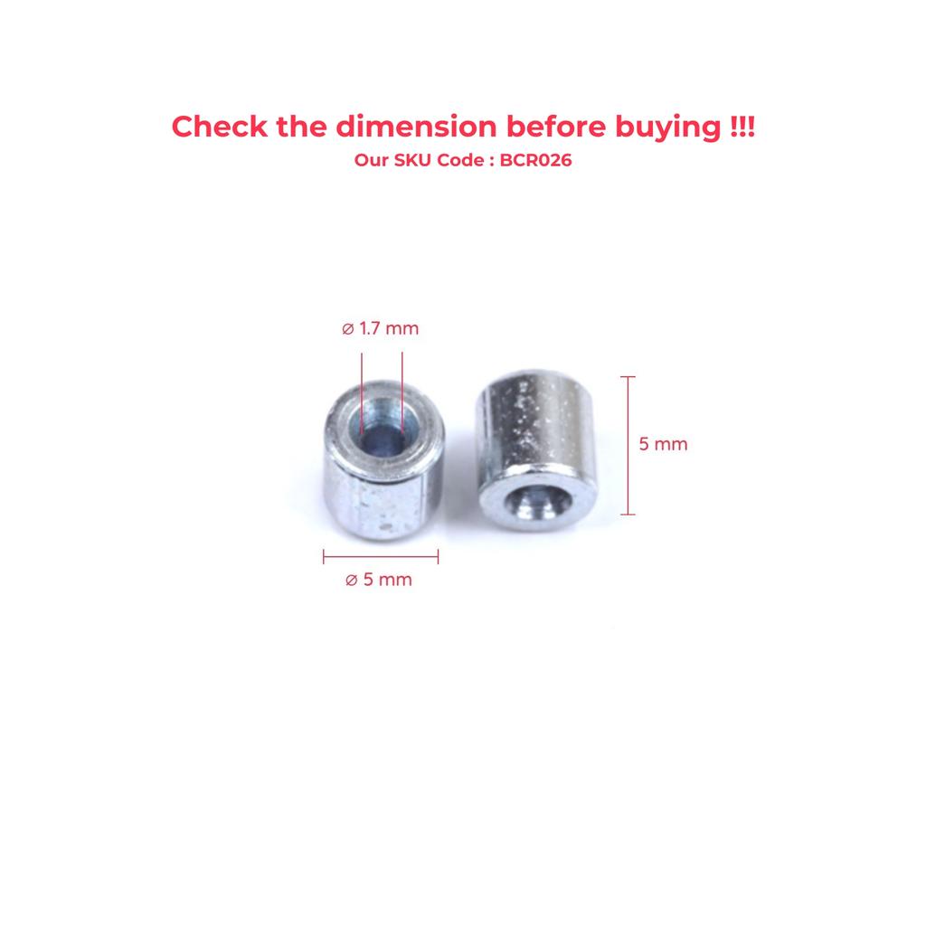 ECR026 100 шт. Ремонт механизма стеклоподъемника автомобиля, стальной трос, концевой фитинг, мягкий штифт, стопорная втулка, заклепка 5x5/1,7 мм