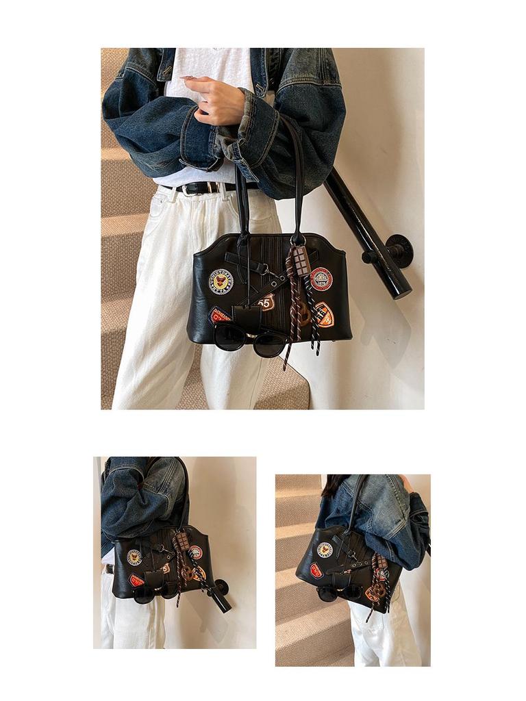 2024 Женская универсальная сумка-тоут в студенческом стиле большой вместимости