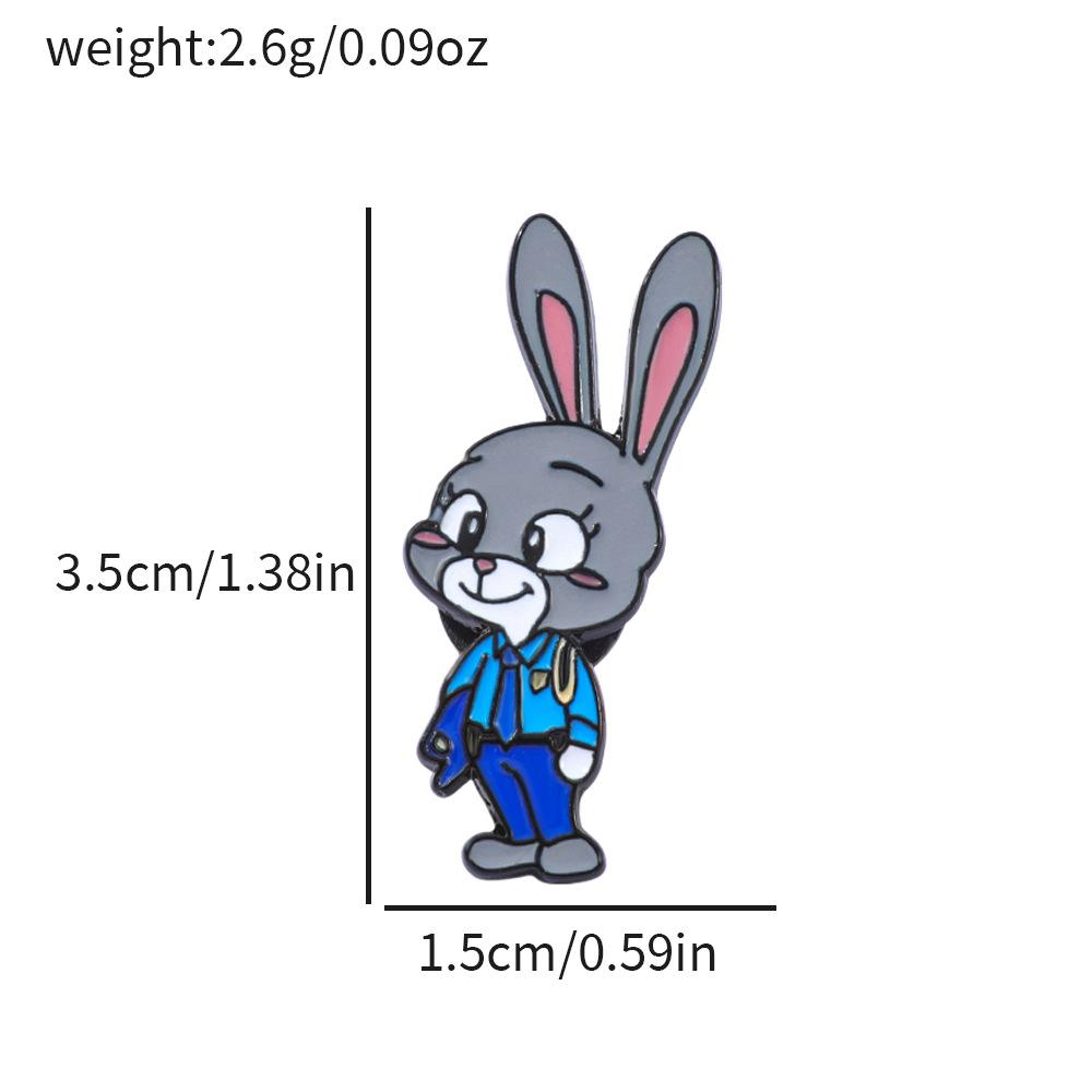 28 Штук Crazy Зверополис Металлическая Значок Ник Лис Джуди Кролик Сплав Эмаль Брошь Горячая Распродажа