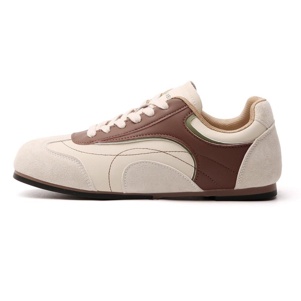 У Чжао Рут такие же ретро контрастные цветные кроссовки на плоской подошве в немецком стиле для тренировок, спортивные и повседневные кеды Forrest Gump в стиле джерси 2025 не