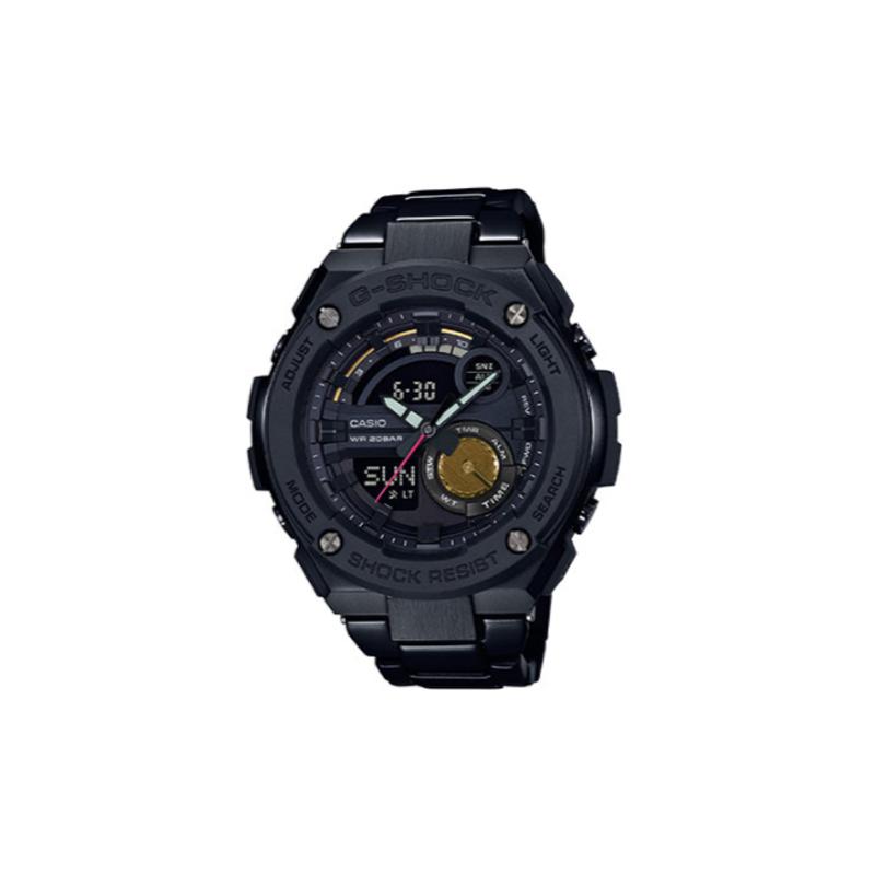 Casio Серия G-STEEL - Спортивные водонепроницаемые и ударопрочные часы с двойным дисковым дисплеем, светодиодной подсветкой, кварцевым механизмом, ремешком из смолы. Японские и корейские GST-200RBG-1ER