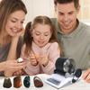 Electric Stone Polisher Kit with Natural Stone Grinding Powder Accessories DIY Kids Adults Detachable Rock Tumbler Machine Toddlers STEM Educational