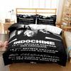 Новый комплект постельного белья с принтом рок-группы Indochine Пододеяльник Одеяло Комплект постельного белья Размер King Queen Twin Мальчики Девочки Взрослые