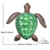 Садовые украшения Crafts Blue Metal Sea Turtle Wall Sea Life Turtle Decor Metal Art Decor Черепаха Подвесная настенная живопись Home Decor