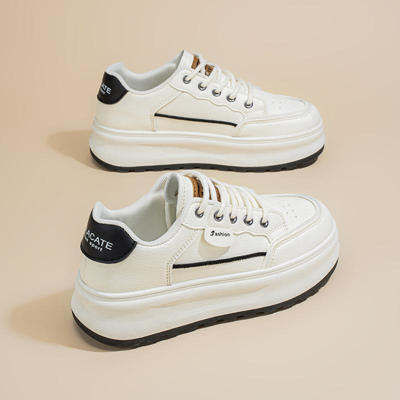 2025 весна женская обувь новые дышащие маленькие белые туфли детские универсальные туфли корейская версия платформа спортивная обувь для отдыха на доске обувь женская