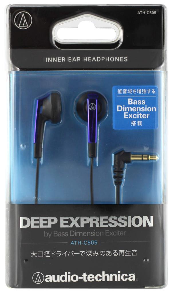 Наушники Audio Technica BL проводные, внутриушные, синие ATH-C505