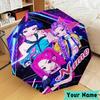 Custom Name KPop Cartoon Umbrella, Foldable Umbrella Suitable for Outdoor Shopping Travel Sports, Exquisite Gift for Family