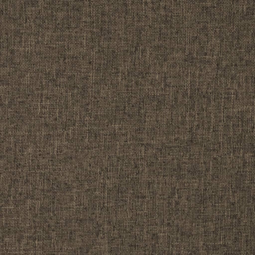 Foldable Floor Chair in Brown Fabric