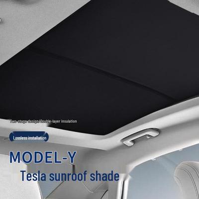 Tesla Model Y Солнечная крыша Солнцезащитная шторка Раздельная - Защита внутреннего потолка