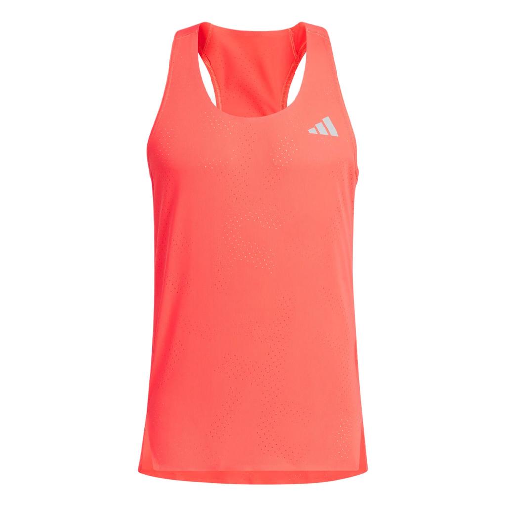 Adidas Climacool Ess Tank Top Quick Dry Cool Running Slim Fit Sports Vest Unisex Tops Bright-Red Dark-Silver-Gray JZ2151