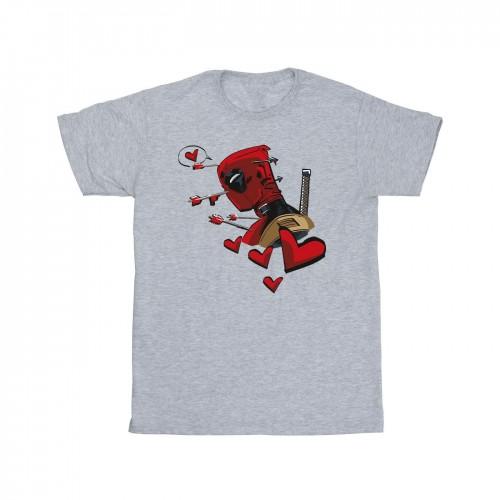 Marvel Мужская футболка Deadpool Love Arrow