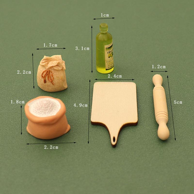 1/12 кукольный домик миниатюрный кухонный набор модель кукольная кухня принадлежности для выпечки декор игрушка микросцена строительство реквизит