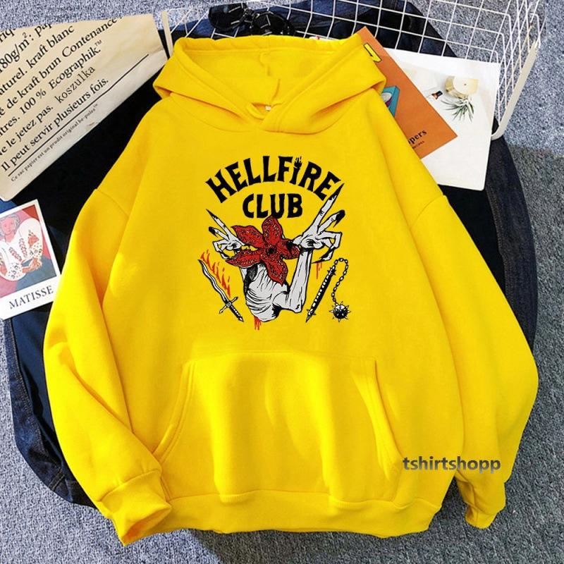 Худи Stranger Things 4 HELLFIRE CLUB с флисовой подкладкой 6619