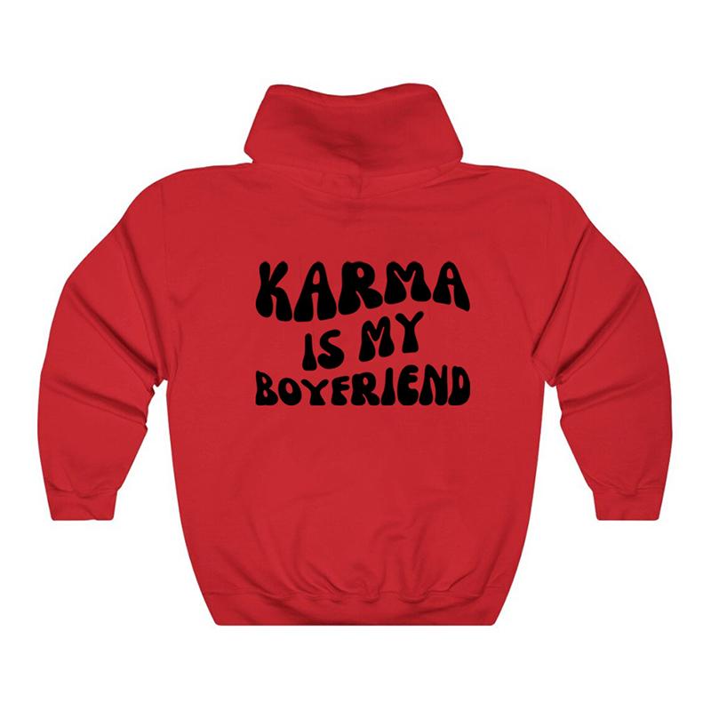 Толстовка Karma Is My Boyfriend с капюшоном в стиле Midnights Meet Me At Midnight Lyric Hodoies Kawaii Harajuku Tops