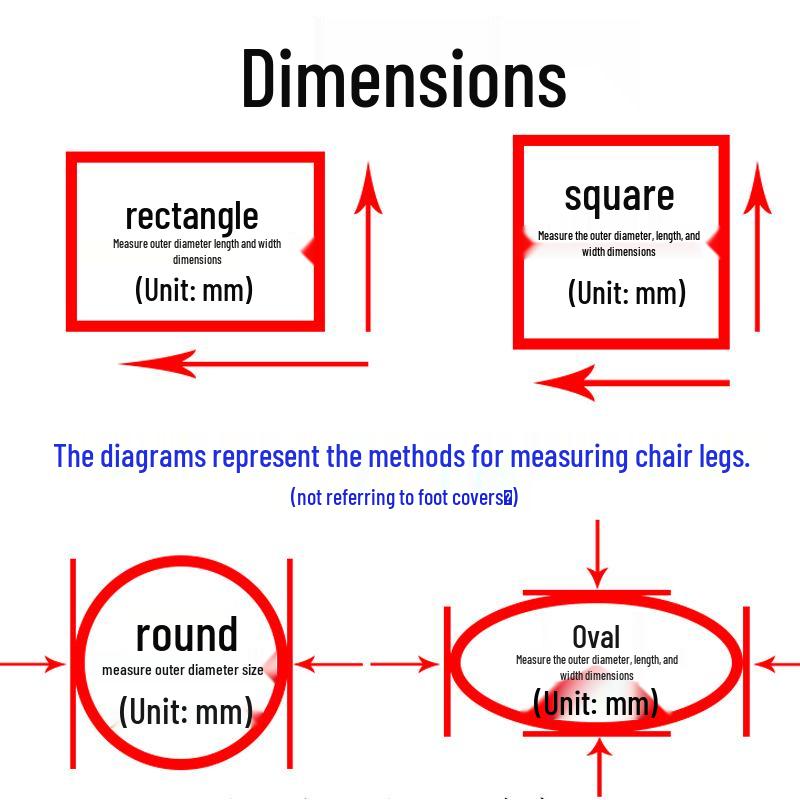 Прочные Нескользящие Резиновые Накладки на Ножки Стульев и Столов - Шумопоглощающие и Износостойкие Подушечки