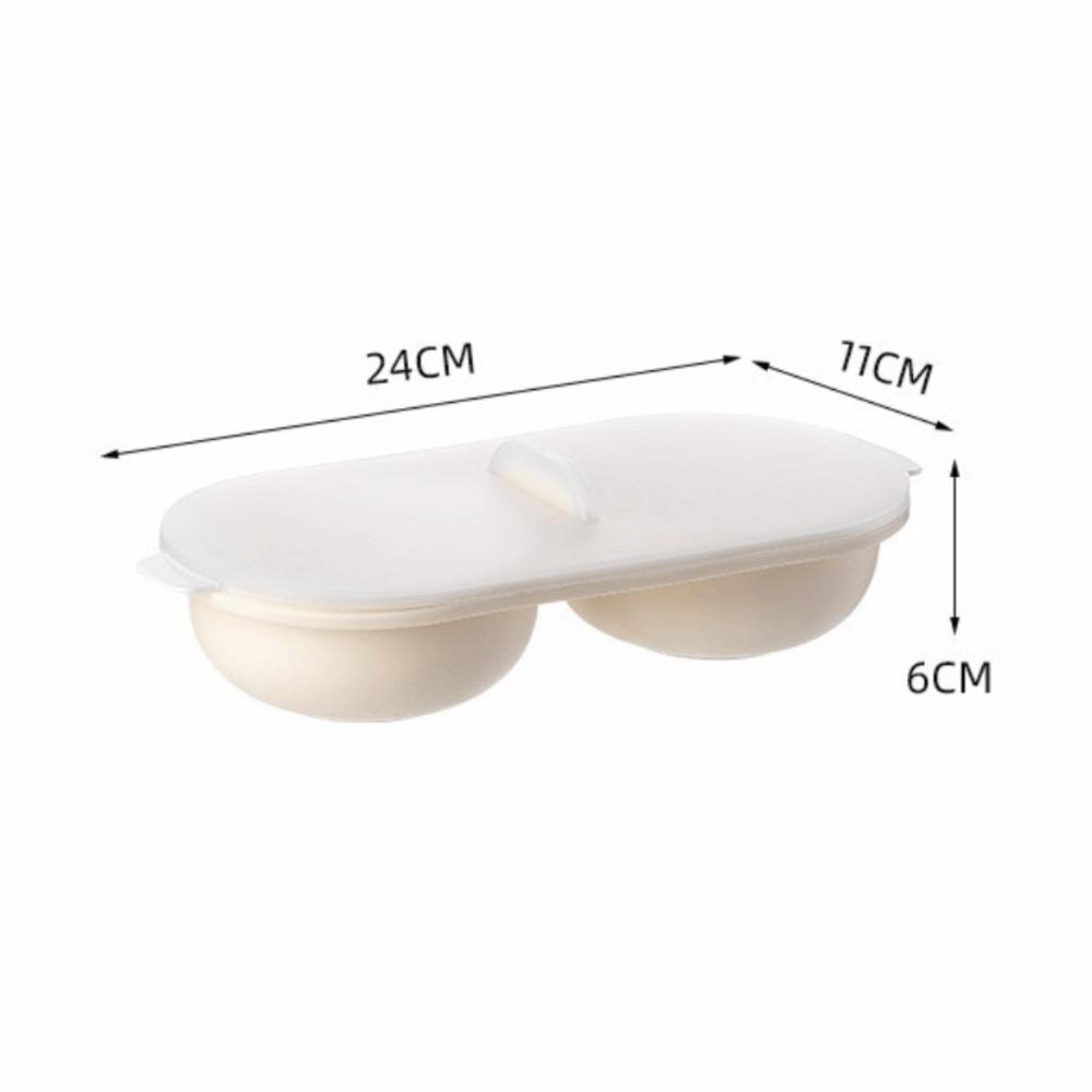 Пищевой термостойкий пароварка для яиц для микроволновой печи с крышкой, микроволновая пароварка для яиц, быстро нагревающаяся, с антипригарным покрытием, форма для яиц «горячий источник»