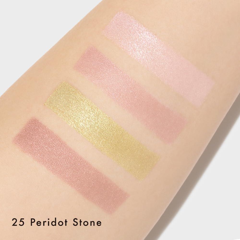 LUNASOL Eye Coloration N25 Peridot Stone Палитра теней для век из 4 цветов Kanebo Зеленый металлик