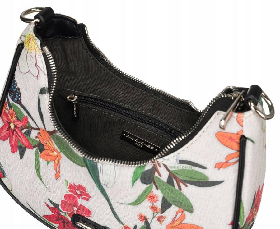 Women's floral eco-leather messenger bag - David Jones