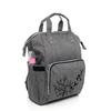 Черно-серый рюкзак для ухода за мамой и ребенком с бутылочкой-термосом, водонепроницаемая коляска с вешалкой