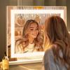 Fenair Actress Hollywood Makeup Wall 3 Color Lighting Adjustable Dresser White Mirror, Mirror, Mirror, Hanging/Desktop Use, Modes, Brightness, Mirror,