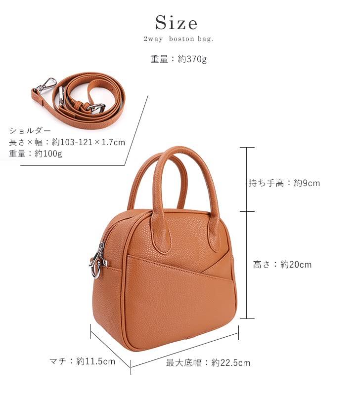 Lizdays Легкая и прочная круглая сумка-бостон женская сумка/через плечо (Серый Бежевый)