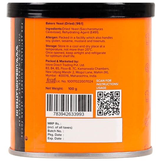 Urban Platter Активные сухие пекарские дрожжи, 100 г