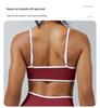 Спортивный бюстгальтер Colorblock с перекрестными лямками, ударопрочный, для йоги и фитнеса на открытом воздухе