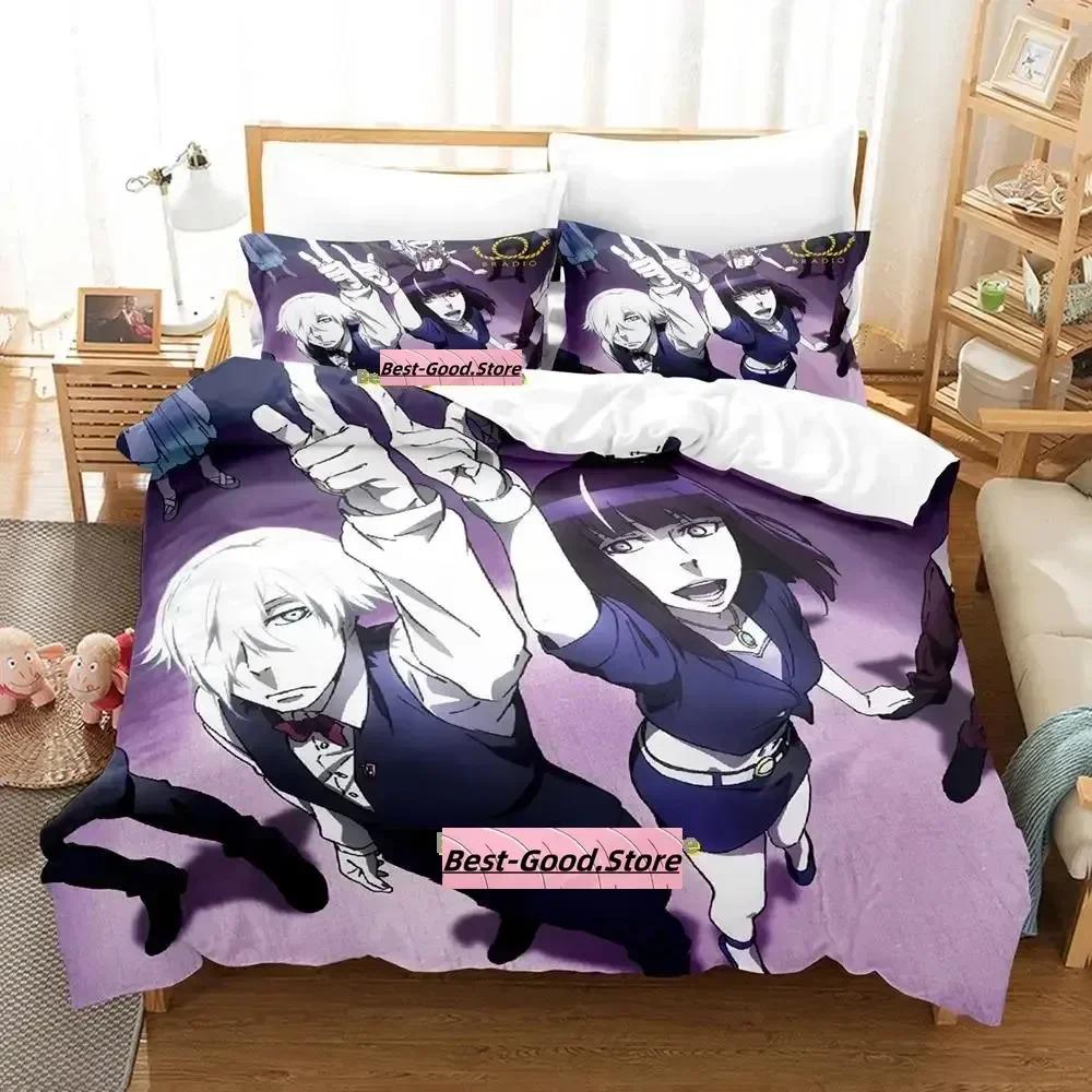 Новый комплект постельного белья Death Parade Печатный комплект с наволочкой Пододеяльник Односпальный Двуспальный Queen Super King Size Комплекты пододеяльников