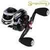 Катушка для удочки 11 + 1BB с двойной тормозной системой, низкопрофильная рыболовная катушка для приманки, рыболовные снасти для окуня