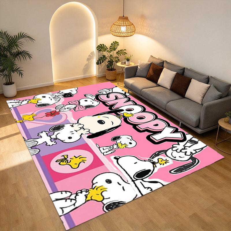 Snoopy Party Living Room Nonslip Area Rug Soft Carpet For Bedroom Game Playroom Sofa Office Home Decor Doormat Christmas Gift C9291567