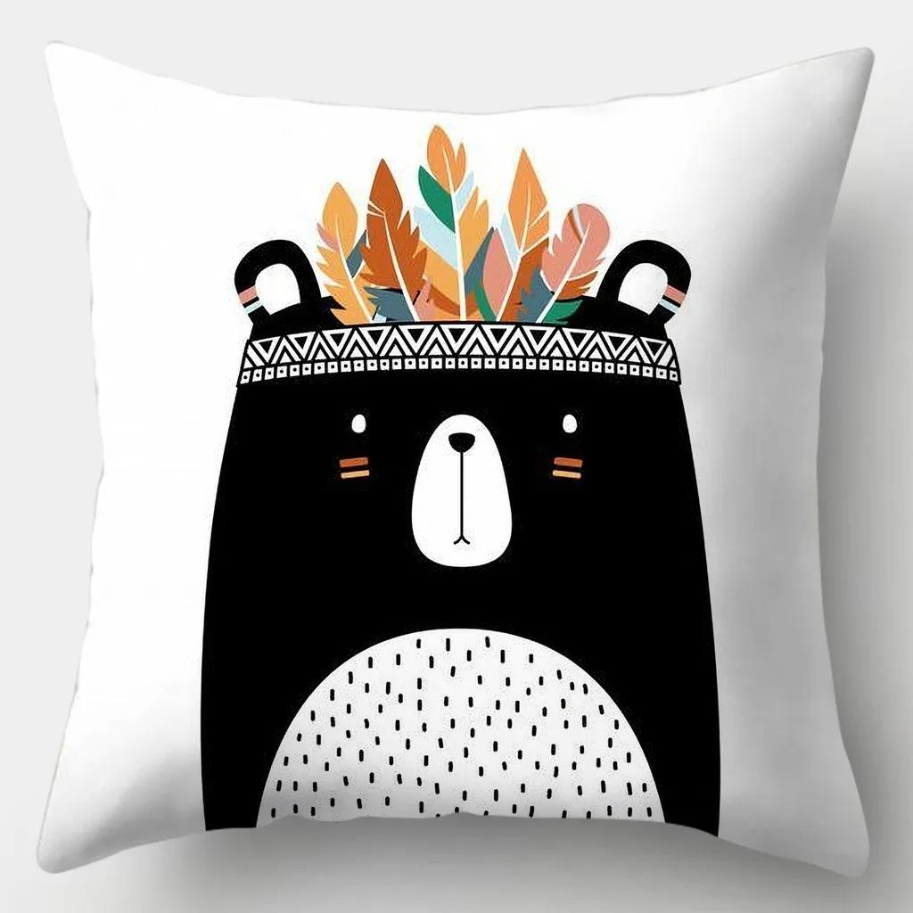 Funny Animal Decorative Pillowcase Living Room Office Ornaments Home Pillowcase