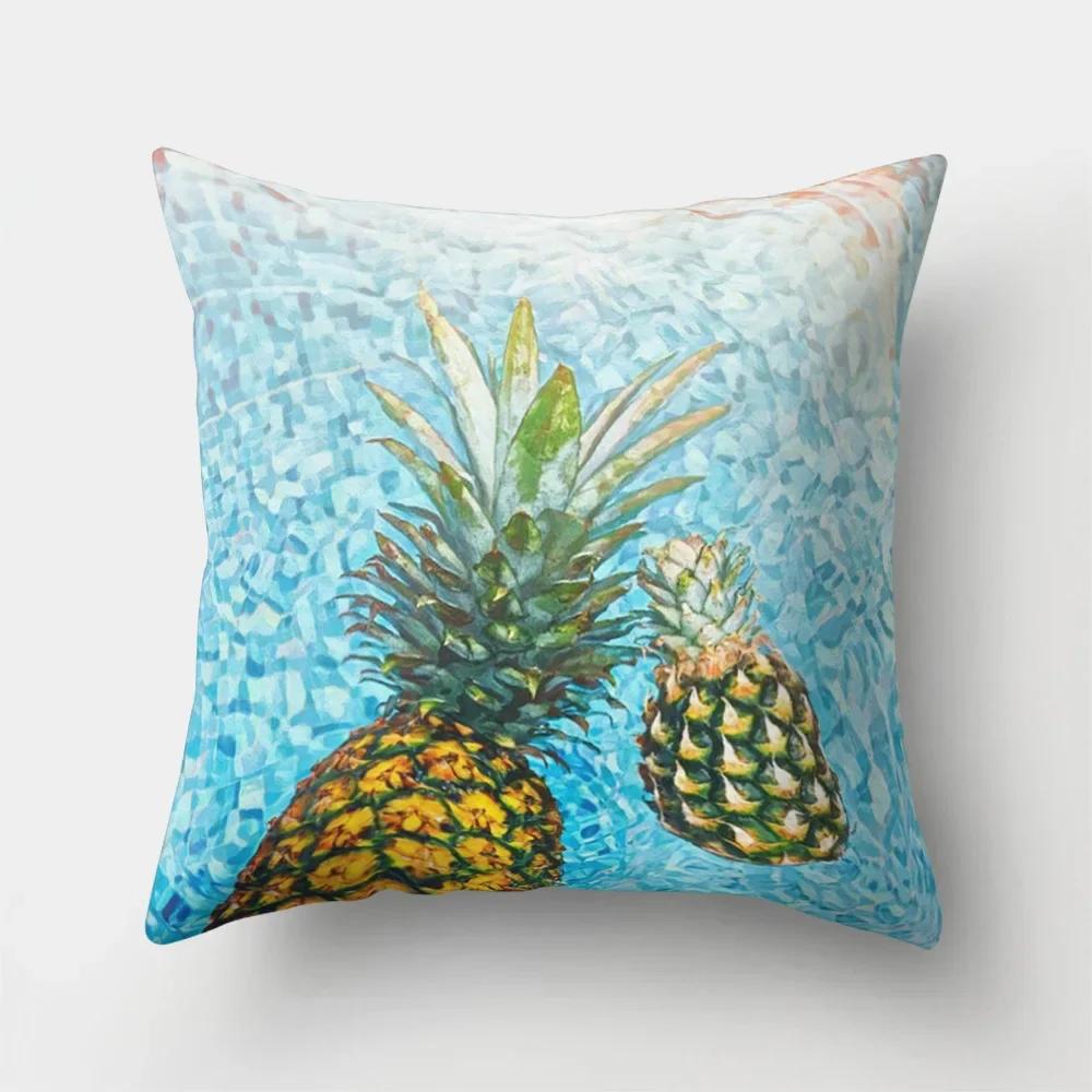 Sea Waves Beach Pillowcase Office Cushion Creative Home Car Sofa  Lumbar Cushion Cover Sea View Decor Pillow case 45x45cm