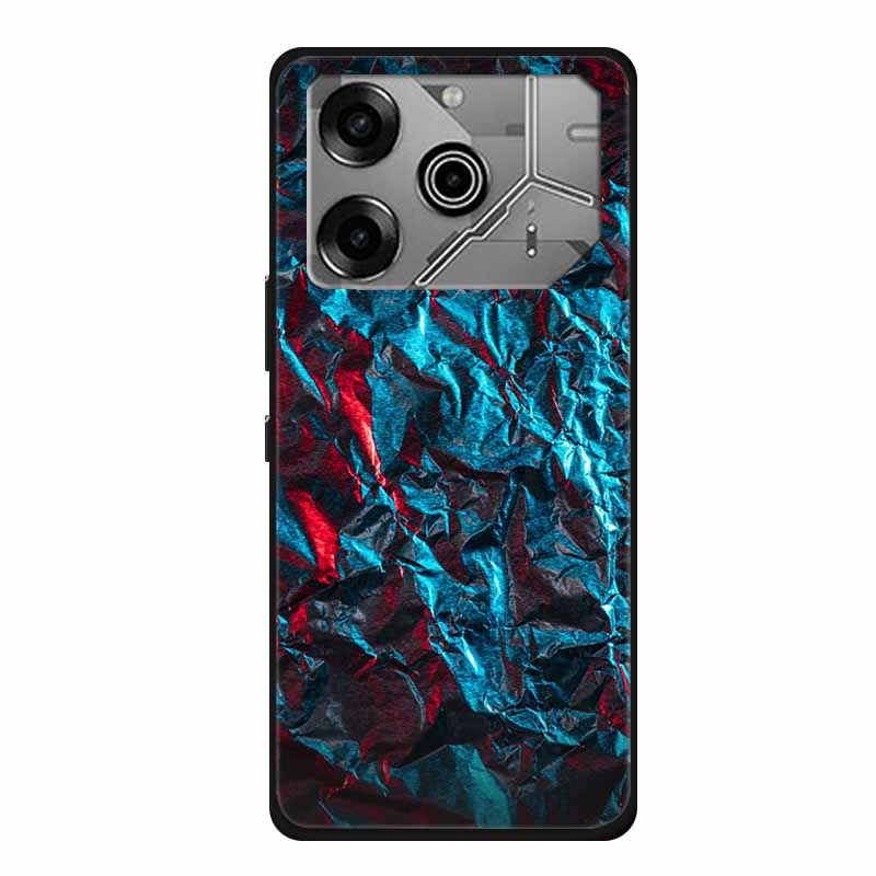 Чехол для Tecno Pova 6 Pro Мраморный ТПУ Силикон Мягкая Задняя Крышка Чехлы для Телефона для Tecno Pova6Pro 5G LI9 Защитный Покрашенный Микой Coque